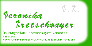 veronika kretschmayer business card